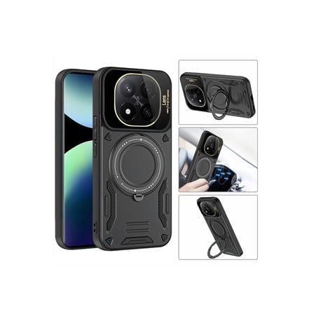 Redmi Note 14 Pro 5G Kılıf Joy Lens Standlı Kapak - Lacivert