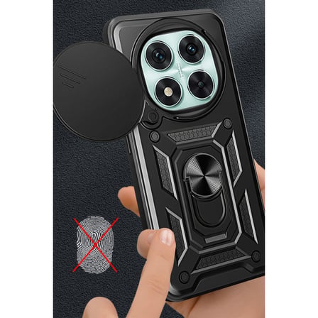 Redmi Note 14 Pro 5G Kılıf Pars Lens Yüzüklü Silikon - Lacivert