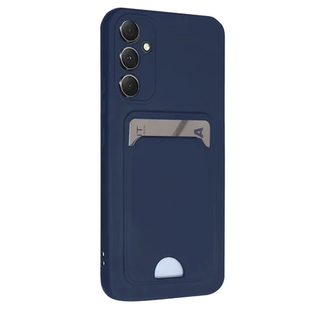 Galaxy A16 5G Kılıf Kelvin Kartvizitli Silikon - Lacivert