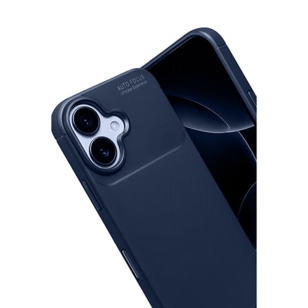 iPhone 17 Auto Focus Karbon Kapak - Lacivert