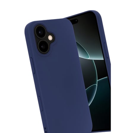 iPhone 17 Nano içi Kadife Silikon - Lacivert