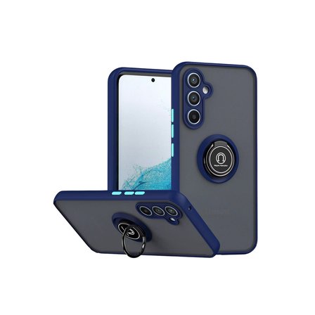 Galaxy S25 FE Montreal Yüzüklü Silikon Kapak - Lacivert
