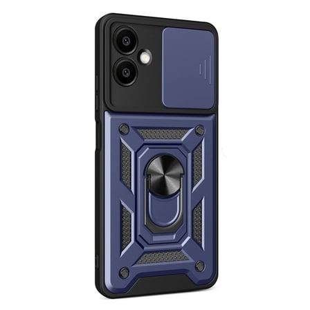 Galaxy A07 4G Pars Lens Yüzüklü Silikon - Lacivert
