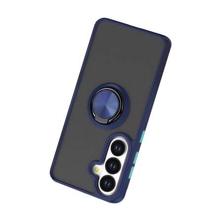 Galaxy S26 Plus Montreal Yüzüklü Silikon Kapak - Lacivert