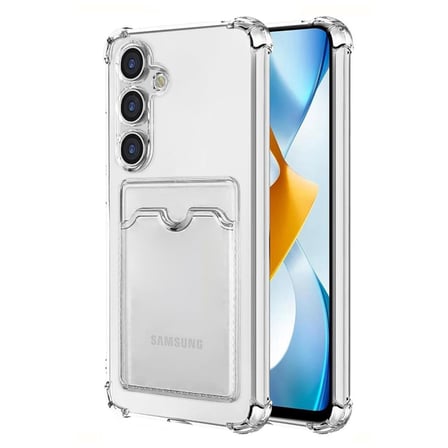 Galaxy S24 Plus Kılıf Kart Şeffaf Silikon - Şeffaf
