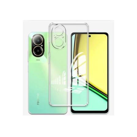 realme 12 lite kılıf lüx şeffaf silikon