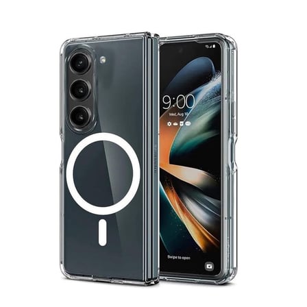 Galaxy Z Fold 6 Kılıf Magneticsafe Şeffaf Silikon - Şeffaf