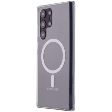 Galaxy S22 Ultra Kılıf Magneticsafe Şeffaf Silikon - Şeffaf