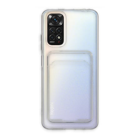 Redmi Note 11 Kılıf Kart Şeffaf Silikon - Şeffaf