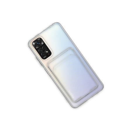 Redmi Note 11 Kılıf Kart Şeffaf Silikon - Şeffaf