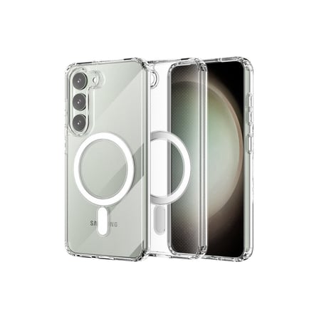 Galaxy S23 Plus Kılıf Magneticsafe Şeffaf Silikon - Şeffaf