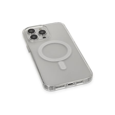 iPhone 14 Pro Max Kılıf Matte Şeffaf Magneticsafe - Şeffaf