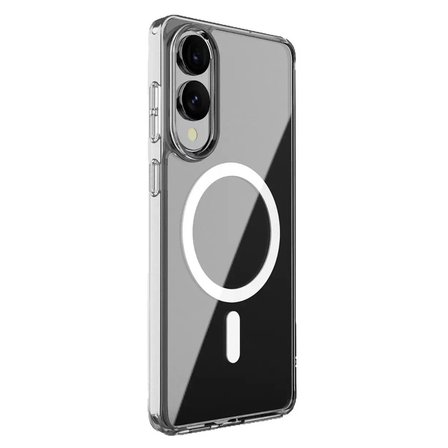 Galaxy S25 Edge Kılıf Magneticsafe Şeffaf Silikon - Şeffaf