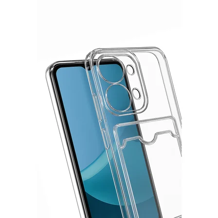 Redmi 15C 4G Kılıf Kart Şeffaf Silikon - Şeffaf
