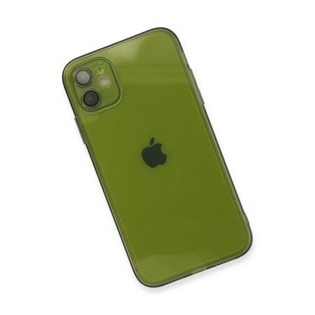 iPhone 12 Kılıf Fly Lens Silikon - Yeşil