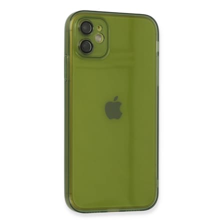 iPhone 12 Kılıf Fly Lens Silikon - Yeşil