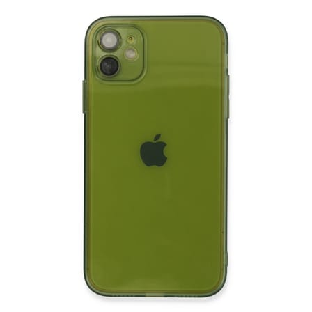 iPhone 12 Kılıf Fly Lens Silikon - Yeşil