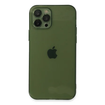 iPhone 12 Pro Max Kılıf Fly Lens Silikon - Yeşil