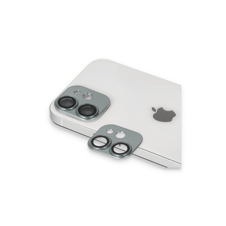 iPhone 11 Pers Alüminyum Kamera Lens - Yeşil
