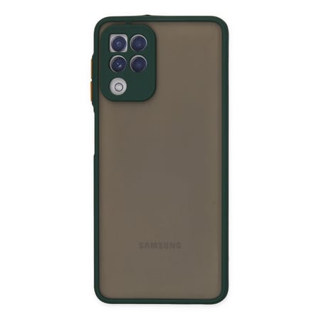 Galaxy A22 Kılıf Montreal Silikon Kapak - Yeşil