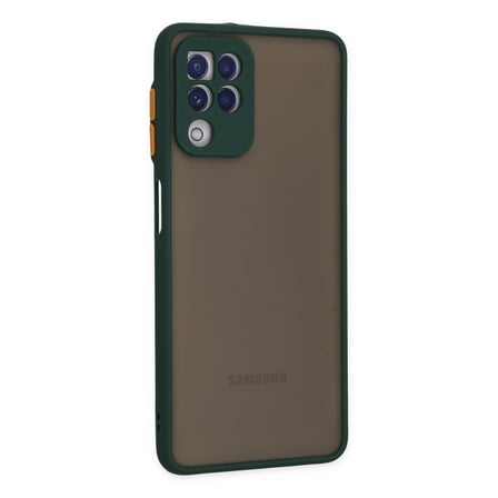Galaxy A22 Kılıf Montreal Silikon Kapak - Yeşil