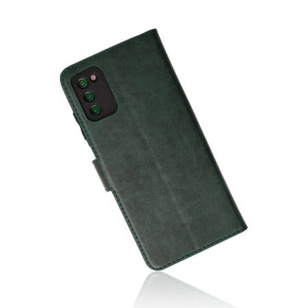 Galaxy A03S Kılıf Trend S Plus Kapaklı Kılıf - Yeşil