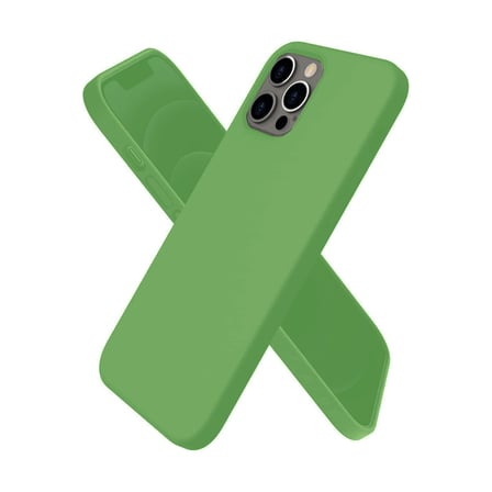 iPhone 12 Pro Max Kılıf First Silikon - Yeşil