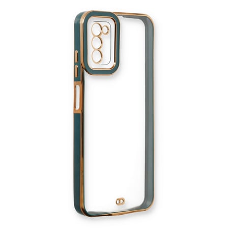 Galaxy A03S Kılıf Liva Lens Silikon - Yeşil