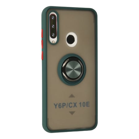 Y6P Kılıf Montreal Yüzüklü Silikon Kapak - Yeşil