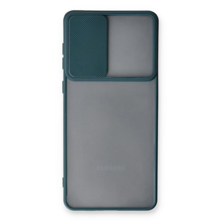 Galaxy A33 5G Kılıf Palm Buzlu Kamera Sürgülü Silikon - Yeşil