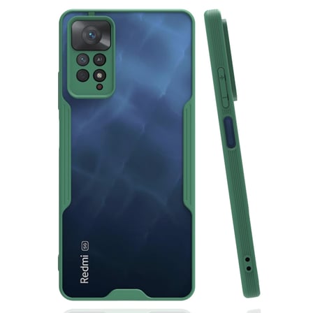 Note 11 Pro Kılıf Platin Silikon - Yeşil