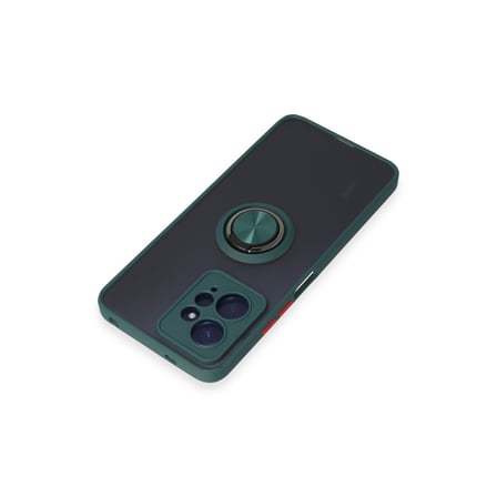 Redmi Note 12 4G Kılıf Montreal Yüzüklü Silikon Kapak - Yeşil