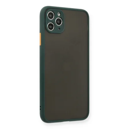 iPhone 11 Pro Max Kılıf Montreal Silikon Kapak - Yeşil