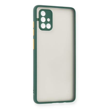 Galaxy A71 Kılıf Montreal Silikon Kapak - Yeşil