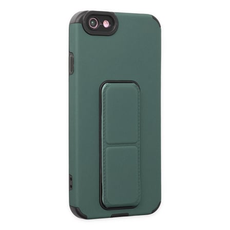 iPhone 6 Kılıf Mega Standlı Silikon - Yeşil