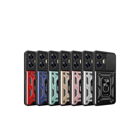 Realme C55 Kılıf Pars Lens Yüzüklü Silikon - Yeşil