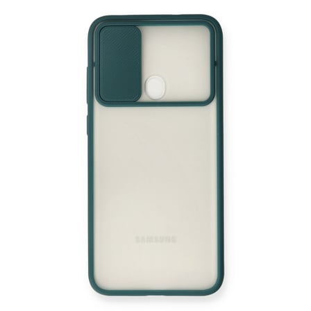 Galaxy A11 Kılıf Palm Buzlu Kamera Sürgülü Silikon - Yeşil