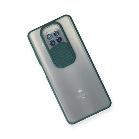 Mi 10T Lite Kılıf Palm Buzlu Kamera Sürgülü Silikon - Yeşil