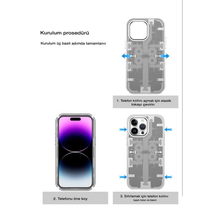 iPhone 13 Pro Max Kılıf Mekanik Bumper Kapak - Yeşil
