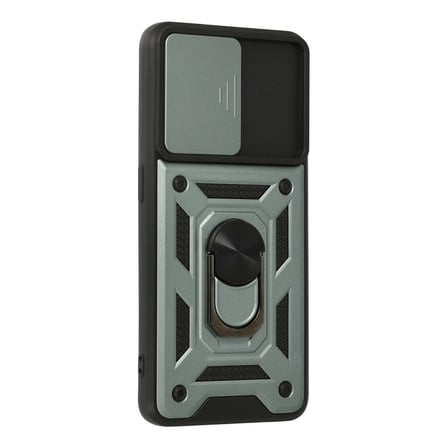 A74 4G Kılıf Pars Lens Yüzüklü Silikon - Yeşil