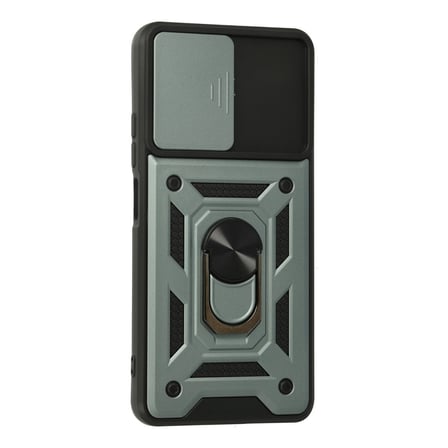 F3 Kılıf Pars Lens Yüzüklü Silikon - Yeşil