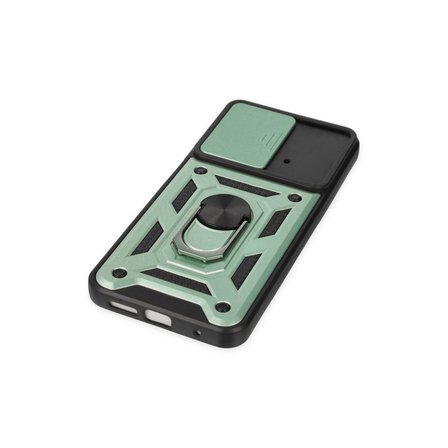 M4 Pro 4G Kılıf Pars Lens Yüzüklü Silikon - Yeşil