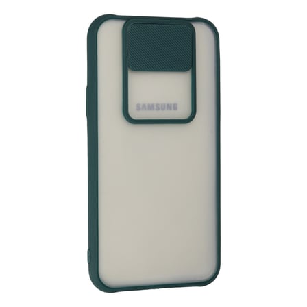 Galaxy J7 Kılıf Palm Buzlu Kamera Sürgülü Silikon - Yeşil