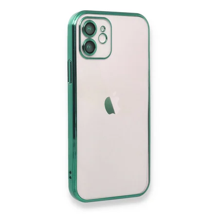 iPhone 12 Kılıf Razer Lensli Silikon - Yeşil