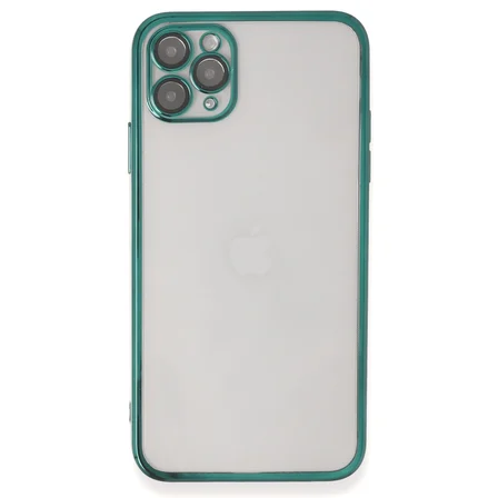 iPhone 11 Pro Kılıf Razer Lensli Silikon - Yeşil
