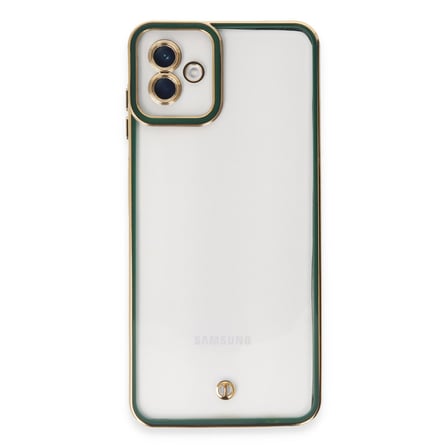 Galaxy A04 Kılıf Liva Lens Silikon - Yeşil