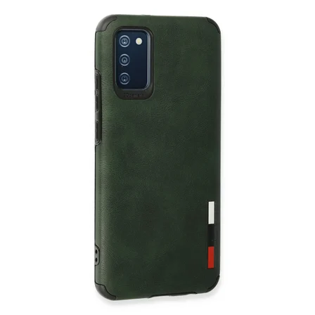 Galaxy A03S Kılıf Loop Deri Silikon - Yeşil