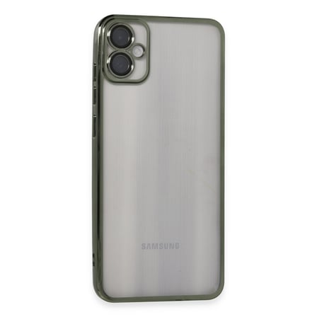 Galaxy A05 Kılıf Razer Lensli Silikon - Yeşil