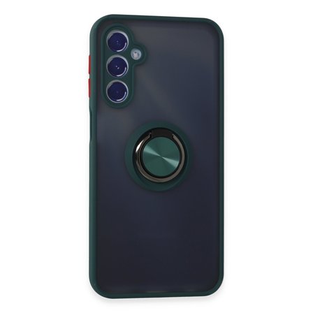 Erdo Ticaret Galaxy M34 5G Kılıf Silikon Yeşil Yüzüklü