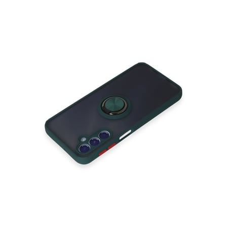 Galaxy M34 5G Kılıf Montreal Yüzüklü Silikon Kapak - Yeşil